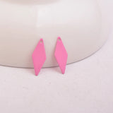 100pcs Square Rhombus Earring Pendant Findings For Woman Bijoux