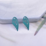 100pcs Brass Small Wing Charms Thin Wings DIY Earring Pendant