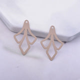 100pcs Painted Flower Thin Charm Earring Access.