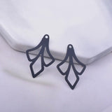 100pcs Painted Flower Thin Charm Earring Access.