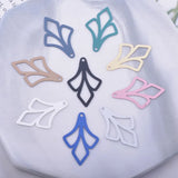 100pcs Painted Flower Thin Charm Earring Access.