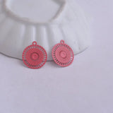 100pcs Metal Painted Eyes Charms for Jewelry Making