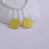 100pcs Metal Painted Eyes Charms for Jewelry Making
