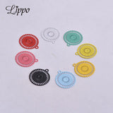 100pcs Metal Painted Eyes Charms for Jewelry Making