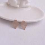 100pcs Rhombus Pendants Painted Metal Brass Jewelry Findings