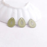 100pcs AC5707 Water Drop Charms Painted Pendants