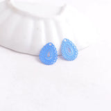 100pcs AC5707 Water Drop Charms Painted Pendants