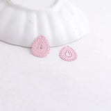 100pcs AC5707 Water Drop Charms Painted Pendants