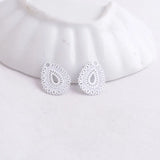 100pcs AC5707 Water Drop Charms Painted Pendants