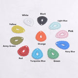 100pcs AC5707 Water Drop Charms Painted Pendants