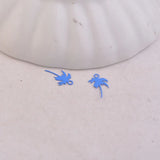 100pcs Coconut Tree Charms 7*12mm Metal Jewelry Earring Findings