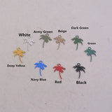 100pcs Coconut Tree Charms 7*12mm Metal Jewelry Earring Findings