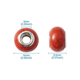 100pcs Acrylic European Beads Large Hole Bead Jewelry Making DIY