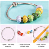 100pcs Acrylic European Beads Large Hole Bead Jewelry Making DIY