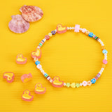 100pcs Yellow Duck Animal Big Beads for DIY Bracelets