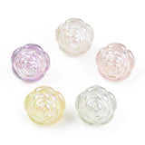 100pcs Acrylic Flower Pendants Mixed Rose Pendant for Mother Days