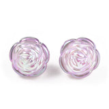100pcs Acrylic Flower Pendants Mixed Rose Pendant for Mother Days
