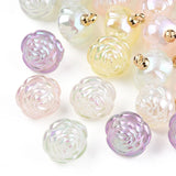 100pcs Acrylic Flower Pendants Mixed Rose Pendant for Mother Days