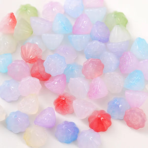 100pcs Acrylic Lotus Seed Beads DIY Necklace Pendant Material