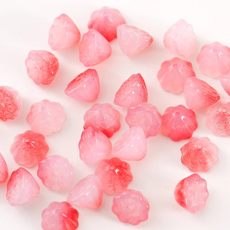 100pcs Acrylic Lotus Seed Beads DIY Necklace Pendant Material
