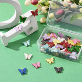 100pcs Mixed Butterfly Pendants for Necklace Jewelry Making DIY Decor