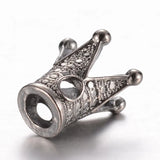 100pcs Alloy Crown Beads for DIY Jewelry Making Mixed 12.5x12x12mm