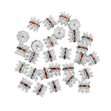 100pcs Crown Bead Spacers for DIY Jewelry Making