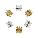 100pcs Crown Bead Spacers for DIY Jewelry Making