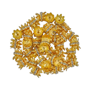 100pcs Crown Bead Spacers for DIY Jewelry Making