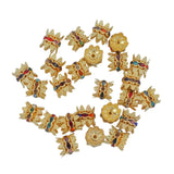 100pcs Crown Bead Spacers for DIY Jewelry Making