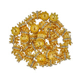 100pcs Crown Bead Spacers for DIY Jewelry Making