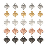 100pcs Heart Pendants Charms Enamel Alloy DIY Jewelry Making 37x22x3mm