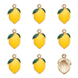 100pcs Alloy Enamel Fruit Theme Charms for DIY Jewelry Making