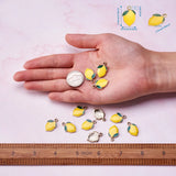 100pcs Alloy Enamel Fruit Theme Charms for DIY Jewelry Making
