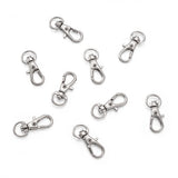 100pcs Alloy Swivel Clasps Clip Metal Buckles for Lanyard Key Rings Bag