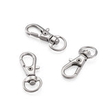 100pcs Alloy Swivel Clasps Clip Metal Buckles for Lanyard Key Rings Bag