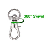 100pcs Swivel Lanyard Lobster Claw Clasps Jewelry Making Supplies