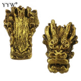 100pcs Metal Dragon Beads for DIY Bracelets 4 Colors Alloy Accessories