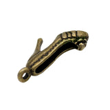 100pcs Antique Bronze High Heel Shoe Charms Pendant 17x14mm