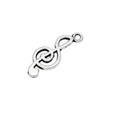 100pcs Antique Bronze Treble Clef Charm Pendant 26x10mm