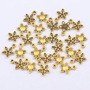 100pcs Antique Sunflower Charms Pendant DIY Jewelry Making
