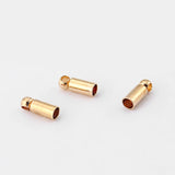 100pcs Antique End Caps Beads Stopper For 2mm Round Leather Cord