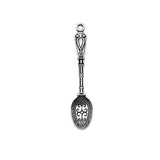 100pcs Silver Carved Spoon Charms 10x49mm DIY Jewelry Findings