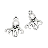 100pcs Octopus Charms Pendants Marine Life 18x16mm