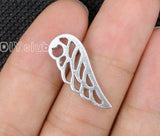 100pcs Antique Silver Wing Charms Pendant 25x9mm