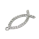 100pcs Tibetan Silver Jesus Fish Charms Pendants