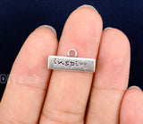100pcs Tibetan Silver Inspire Charms Pendant 19x9mm
