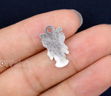 100pcs Tibetan Silver Owl Charms Pendant 20x11mm