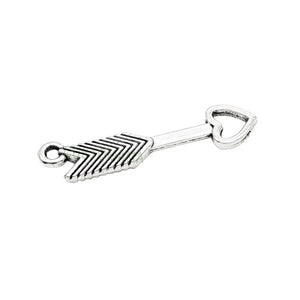 100pcs Tibetan Silver Arrow Charms Pendant 30x7mm