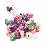 100pcs Mini Lilac Artificial Flowers for Home Wedding Decor